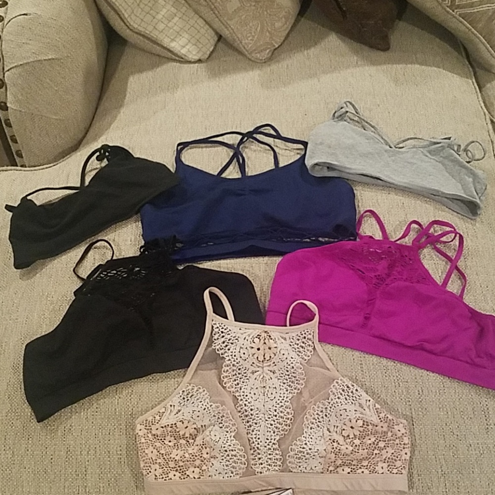Victoria secret bralettes (set of 6)